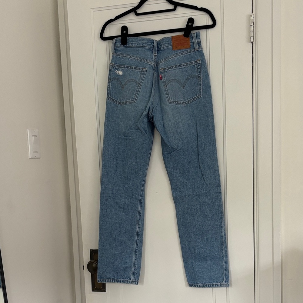 Levi's Light Blue Ripped Jeans - Picture 5 of 12